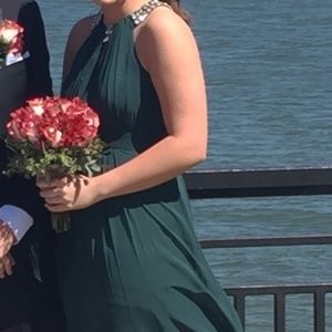 Hunter Green Prom Dress